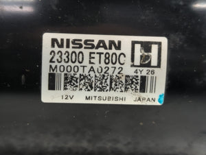 2008-2015 Nissan Rogue Car Starter Motor Solenoid OEM P/N:M000TA0272 23300 ET80C Fits 2008 2009 2010 2011 2012 2013 2014 2015 OEM Used Auto Parts