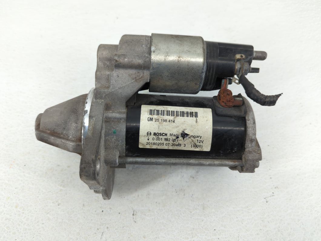 2014-2021 Buick Encore Car Starter Motor Solenoid OEM P/N:25 198 414 Fits 2014 2015 2016 2017 2018 2019 2020 2021 OEM Used Auto Parts