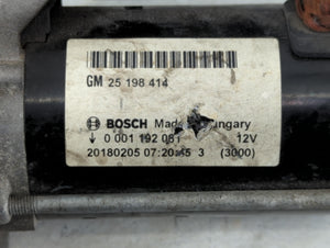 2014-2021 Buick Encore Car Starter Motor Solenoid OEM P/N:25 198 414 Fits 2014 2015 2016 2017 2018 2019 2020 2021 OEM Used Auto Parts