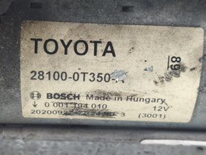 2018-2022 Toyota C-Hr Car Starter Motor Solenoid OEM P/N:28100-0T350-A Fits 2018 2019 2020 2021 2022 OEM Used Auto Parts