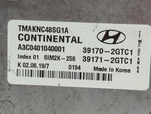 2020 Hyundai Santa Fe PCM Engine Computer ECU ECM PCU OEM P/N:39171-2GTC1 Fits OEM Used Auto Parts