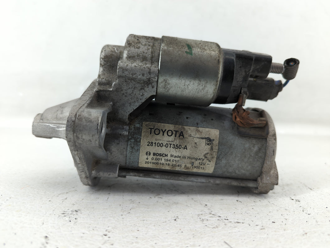 2018-2022 Toyota C-Hr Car Starter Motor Solenoid OEM P/N:28100-0T350-A Fits 2018 2019 2020 2021 2022 OEM Used Auto Parts