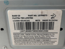 2006-2008 Chevrolet Impala Radio AM FM Cd Player Receiver Replacement P/N:15798973 Fits 2006 2007 2008 OEM Used Auto Parts