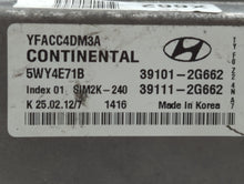 2011-2014 Hyundai Sonata PCM Engine Computer ECU ECM PCU OEM P/N:39101-2G663 Fits 2011 2012 2013 2014 OEM Used Auto Parts