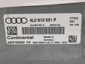 2013-2015 Audi Q7 PCM Engine Computer ECU ECM PCU OEM P/N:4L0 910 551 P Fits 2013 2014 2015 OEM Used Auto Parts