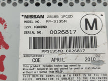 2009-2012 Nissan Cube Radio AM FM Cd Player Receiver Replacement P/N:28185 1FC0D Fits 2009 2010 2011 2012 OEM Used Auto Parts