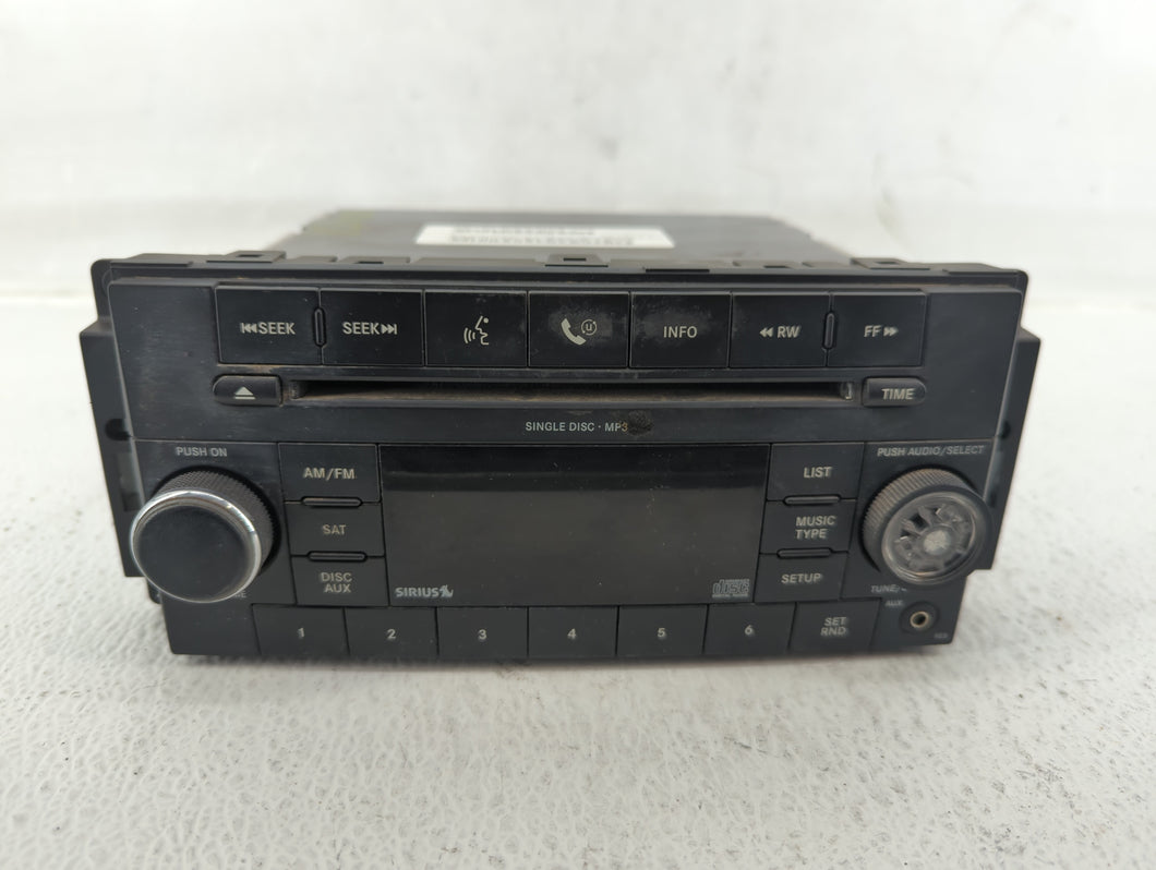 2008-2010 Dodge Charger Radio AM FM Cd Player Receiver Replacement P/N:P68021161AD Fits 2008 2009 2010 OEM Used Auto Parts