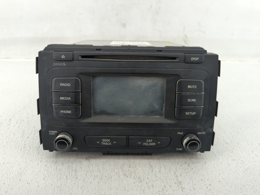 2015-2016 Kia Sedona Radio AM FM Cd Player Receiver Replacement P/N:96180-A9800WAC Fits 2015 2016 OEM Used Auto Parts