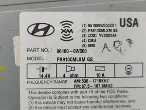 2010-2012 Hyundai Santa Fe Radio AM FM Cd Player Receiver Replacement P/N:96180-0W500 Fits 2010 2011 2012 OEM Used Auto Parts