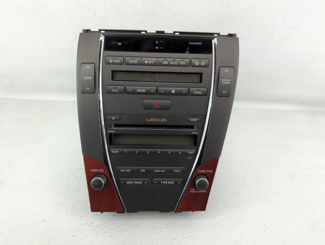 2007-2009 Lexus Es350 Radio AM FM Cd Player Receiver Replacement P/N:86120-33720 Fits 2007 2008 2009 OEM Used Auto Parts