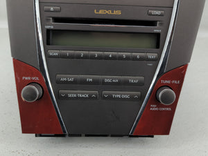 2007-2009 Lexus Es350 Radio AM FM Cd Player Receiver Replacement P/N:86120-33720 Fits 2007 2008 2009 OEM Used Auto Parts