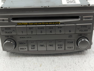 2008-2010 Toyota Avalon Radio AM FM Cd Player Receiver Replacement P/N:86120-07060 Fits 2008 2009 2010 OEM Used Auto Parts