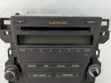 2010-2012 Lexus Es350 Radio AM FM Cd Player Receiver Replacement P/N:86120-33E40 Fits 2010 2011 2012 OEM Used Auto Parts