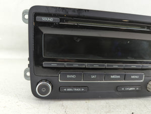 2014 Volkswagen Jetta Radio AM FM Cd Player Receiver Replacement P/N:1K0 035 164 F Fits 2013 2015 OEM Used Auto Parts