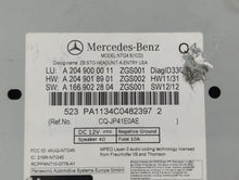 2013 Mercedes-Benz Glk250 Radio AM FM Cd Player Receiver Replacement P/N:A 204 900 00 11 Fits OEM Used Auto Parts