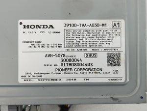 2018-2020 Honda Accord Radio AM FM Cd Player Receiver Replacement P/N:39100-TVA-A030-M1 Fits 2018 2019 2020 OEM Used Auto Parts