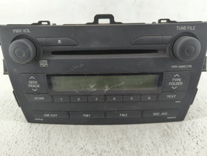 2009 Toyota Corolla Radio AM FM Cd Player Receiver Replacement P/N:86120-02750 Fits OEM Used Auto Parts