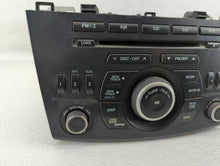 2012-2013 Mazda 3 Radio AM FM Cd Player Receiver Replacement P/N:BB5M 66 AR0 Fits 2012 2013 OEM Used Auto Parts