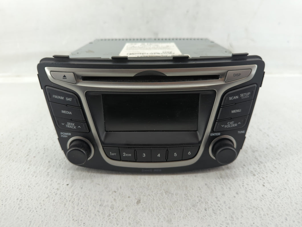 2015-2017 Hyundai Accent Radio AM FM Cd Player Receiver Replacement P/N:96170-1R111RDR Fits 2015 2016 2017 OEM Used Auto Parts