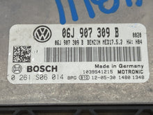 2013 Volkswagen Cc PCM Engine Computer ECU ECM PCU OEM P/N:06J 907 309 B Fits OEM Used Auto Parts