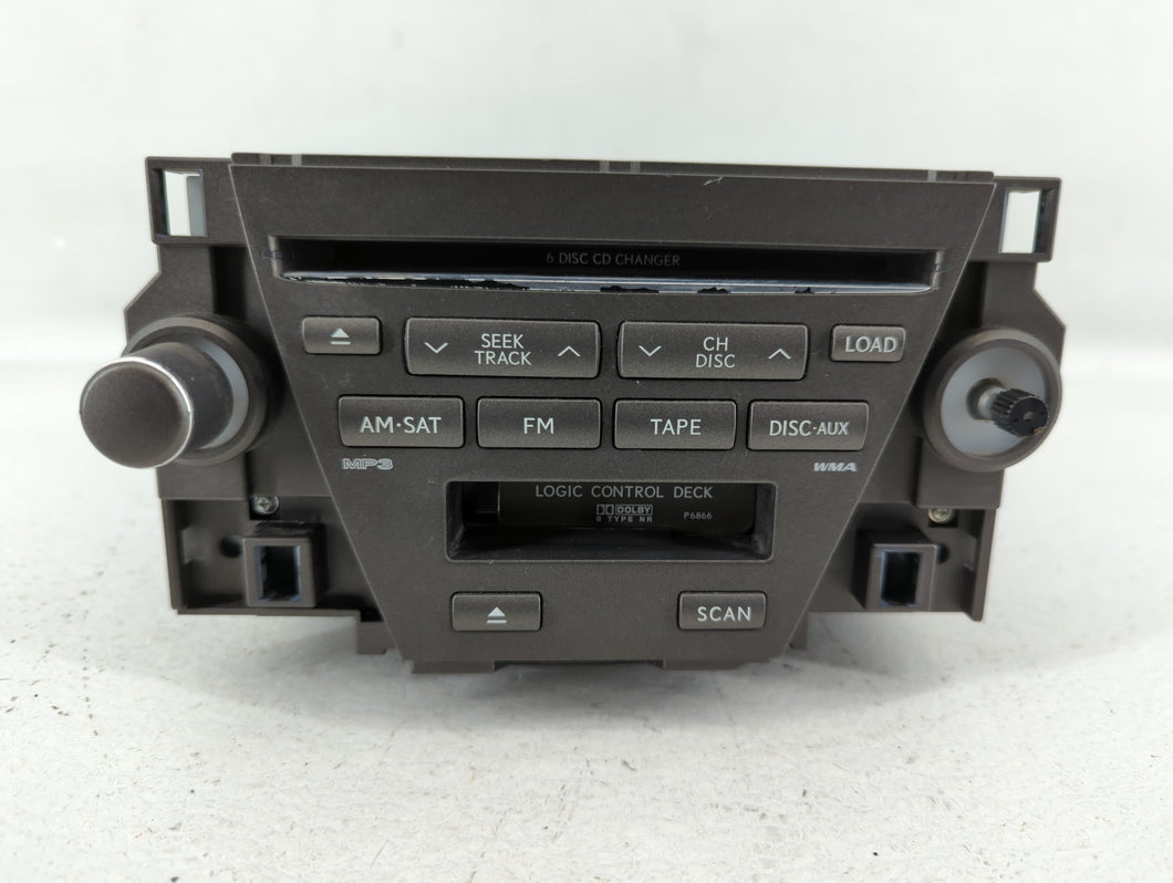 2007-2009 Lexus Es350 Radio AM FM Cd Player Receiver Replacement P/N:86120-33730 Fits 2007 2008 2009 OEM Used Auto Parts