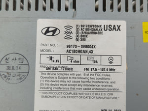 2012-2014 Hyundai Azera Radio AM FM Cd Player Receiver Replacement P/N:96170-3V8004X Fits 2012 2013 2014 OEM Used Auto Parts