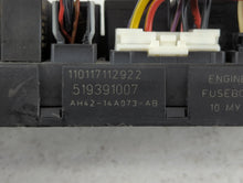 2010-2012 Land Rover Range Rover Fusebox Fuse Box Panel Relay Module P/N:AH42-14A073-AB Fits 2010 2011 2012 OEM Used Auto Parts