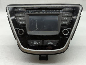 2014-2016 Hyundai Elantra Radio AM FM Cd Player Receiver Replacement P/N:96180-3X175GU Fits 2014 2015 2016 OEM Used Auto Parts