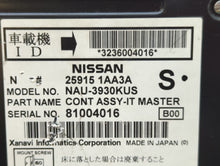 2009 Nissan Murano Radio AM FM Cd Player Receiver Replacement P/N:25915 1AA3A Fits OEM Used Auto Parts