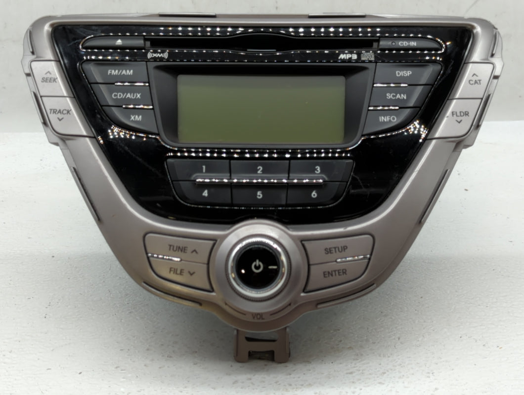 2011-2013 Hyundai Elantra Radio AM FM Cd Player Receiver Replacement P/N:96170-3X150BLH Fits 2011 2012 2013 OEM Used Auto Parts