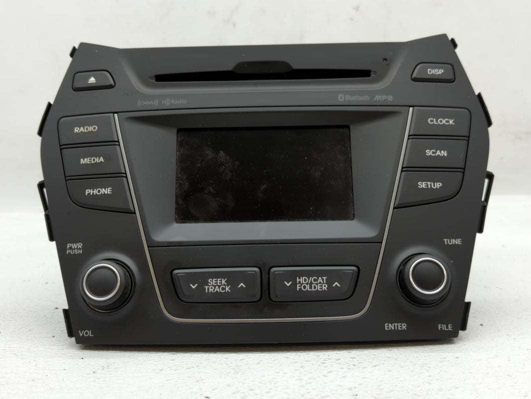 2013-2016 Hyundai Santa Fe Radio AM FM Cd Player Receiver Replacement P/N:96180-B89514X Fits 2013 2014 2015 2016 OEM Used Auto Parts