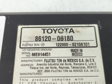 2007-2009 Toyota Camry Radio AM FM Cd Player Receiver Replacement P/N:86120-06180 Fits 2007 2008 2009 OEM Used Auto Parts