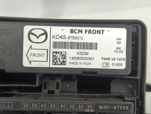 2014-2016 Mazda 3 Fusebox Fuse Box Panel Relay Module P/N:KD45-675X0 Fits 2014 2015 2016 OEM Used Auto Parts