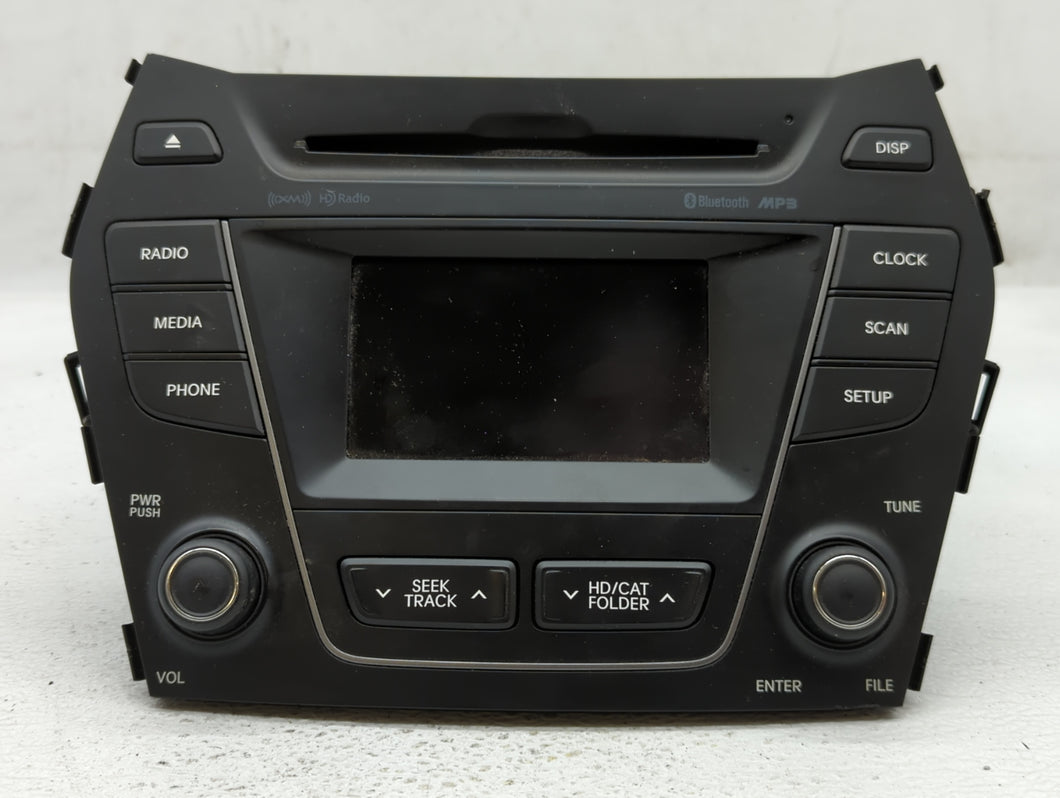 2013-2014 Hyundai Santa Fe Radio AM FM Cd Player Receiver Replacement P/N:96180-4Z1004X Fits 2013 2014 OEM Used Auto Parts