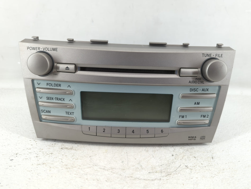 2007-2009 Toyota Camry Radio AM FM Cd Player Receiver Replacement P/N:86120-06180 Fits 2007 2008 2009 OEM Used Auto Parts