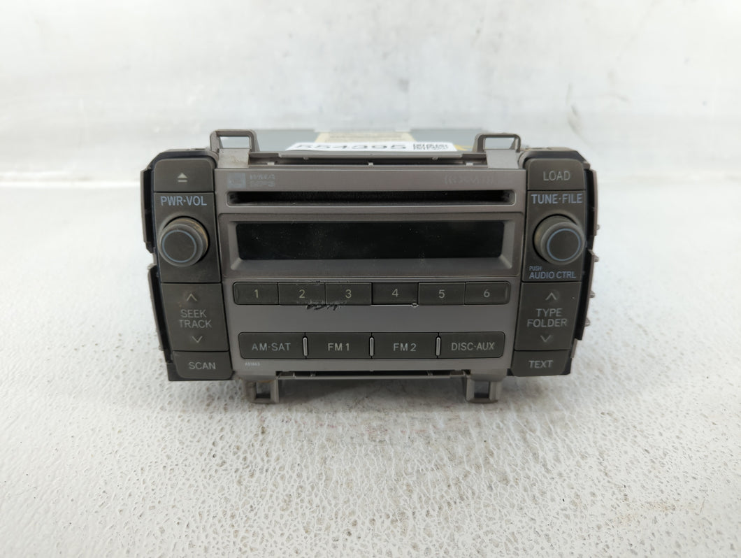 2009-2010 Toyota Matrix Radio AM FM Cd Player Receiver Replacement P/N:86120-02870 Fits 2009 2010 OEM Used Auto Parts