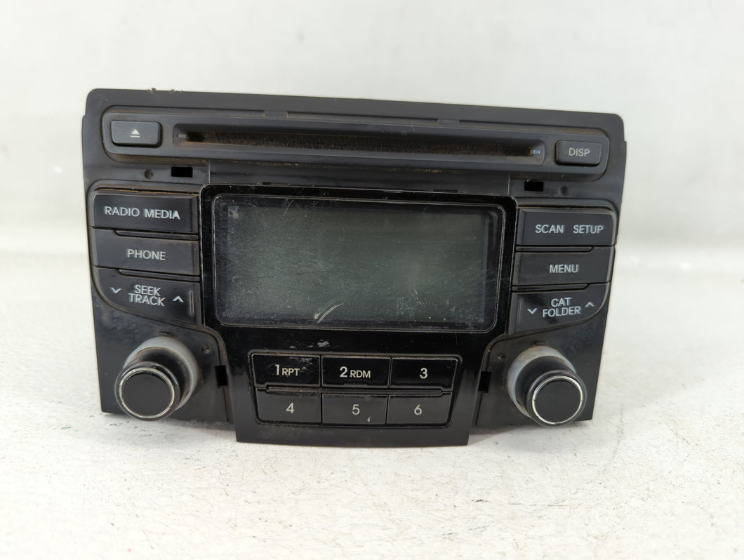 2012-2014 Hyundai Sonata Radio AM FM Cd Player Receiver Replacement P/N:96180-3Q700 Fits 2012 2013 2014 OEM Used Auto Parts