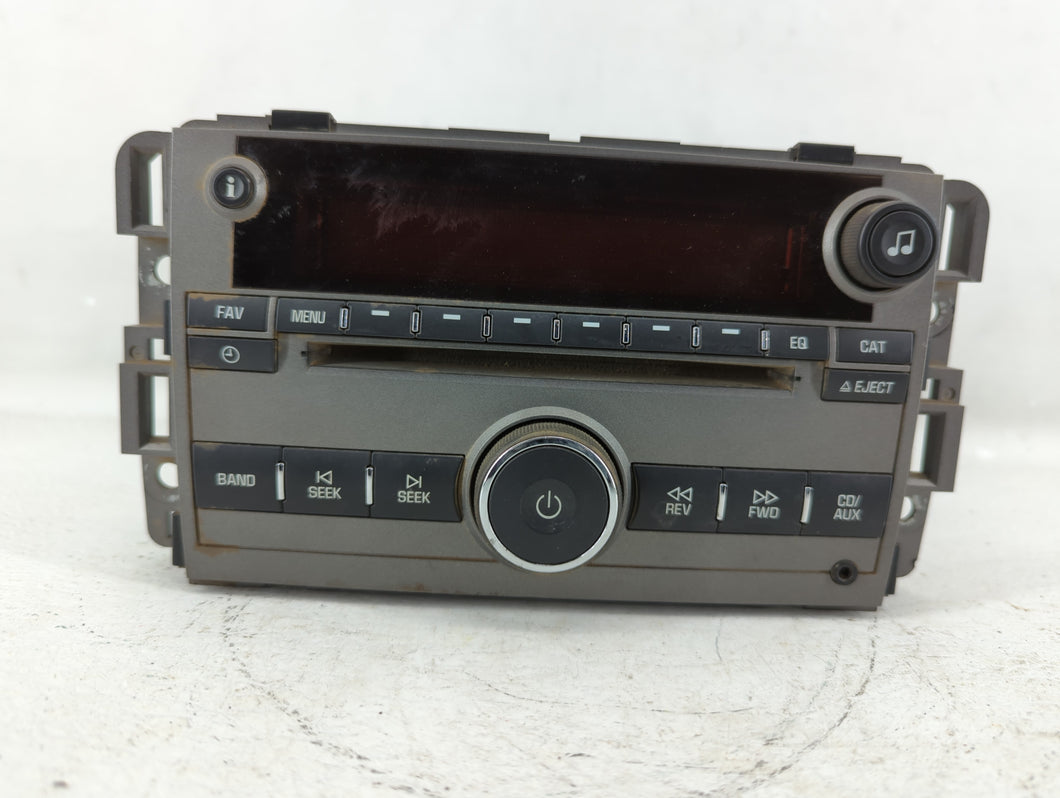 2009 Saturn Vue Radio AM FM Cd Player Receiver Replacement P/N:25994574 Fits OEM Used Auto Parts