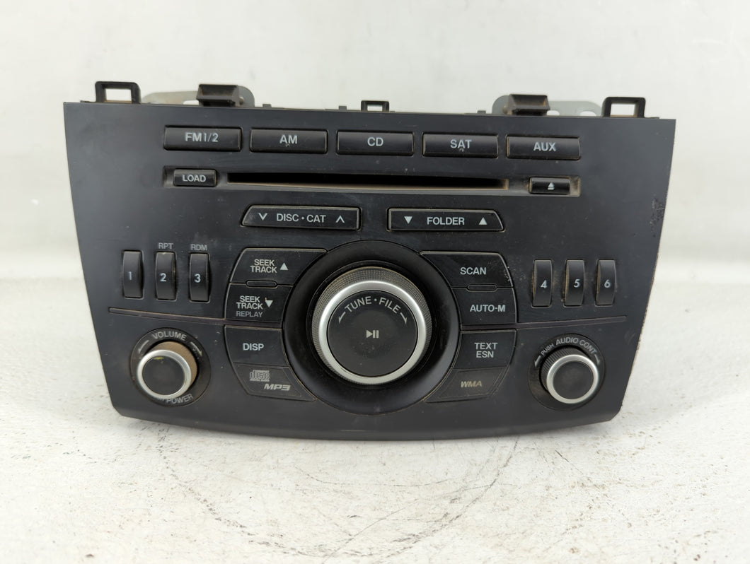 2012 Mazda 3 Radio AM FM Cd Player Receiver Replacement P/N:BGV4 66 AR0 Fits OEM Used Auto Parts