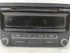 2014 Volkswagen Jetta Radio AM FM Cd Player Receiver Replacement P/N:1K0 035 164 F Fits 2013 2015 OEM Used Auto Parts