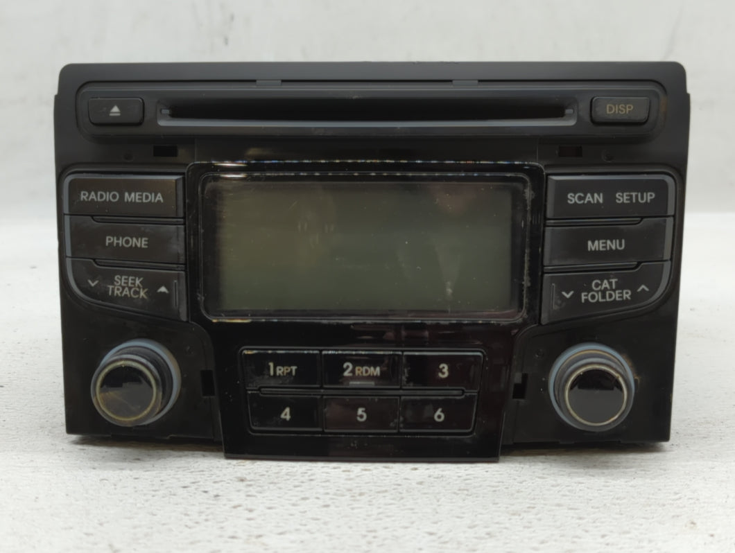 2012-2014 Hyundai Sonata Radio AM FM Cd Player Receiver Replacement P/N:96180-3Q700 Fits 2012 2013 2014 OEM Used Auto Parts