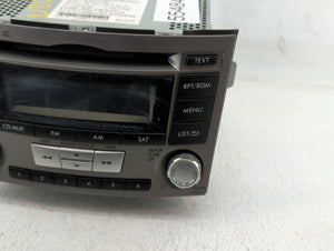 2012-2014 Subaru Legacy Radio AM FM Cd Player Receiver Replacement P/N:86201AJ61A Fits 2012 2013 2014 OEM Used Auto Parts