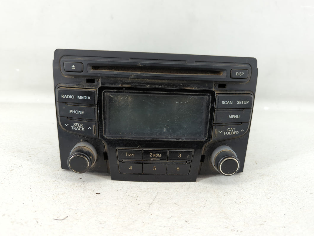 2012-2014 Hyundai Sonata Radio AM FM Cd Player Receiver Replacement P/N:96180-3Q700 Fits 2012 2013 2014 OEM Used Auto Parts