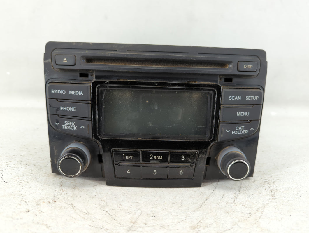 2012-2014 Hyundai Sonata Radio AM FM Cd Player Receiver Replacement P/N:96180-3Q700 Fits 2012 2013 2014 OEM Used Auto Parts