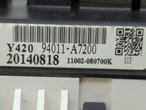 2014-2016 Kia Forte Instrument Cluster Speedometer Gauges P/N:94011-A7200 Fits 2014 2015 2016 OEM Used Auto Parts