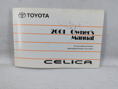 2001 Toyota Celica Owners Manual Book Guide OEM Used Auto Parts