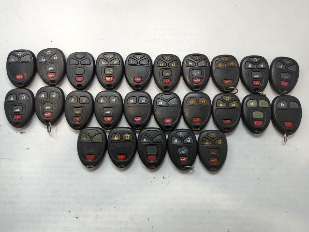 Lot of 25 Chevrolet Keyless Entry Remote Fob OUC60270 | OUC60221 MIXED