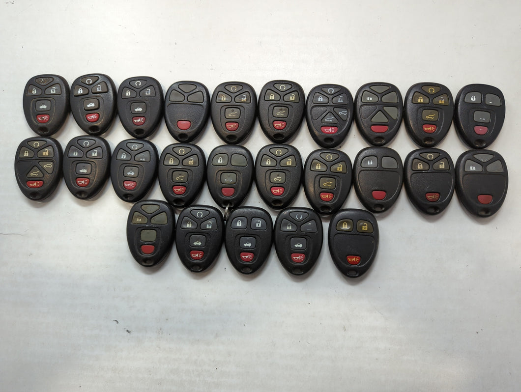 Lot of 25 Chevrolet Keyless Entry Remote Fob OUC60270 | OUC60221 MIXED