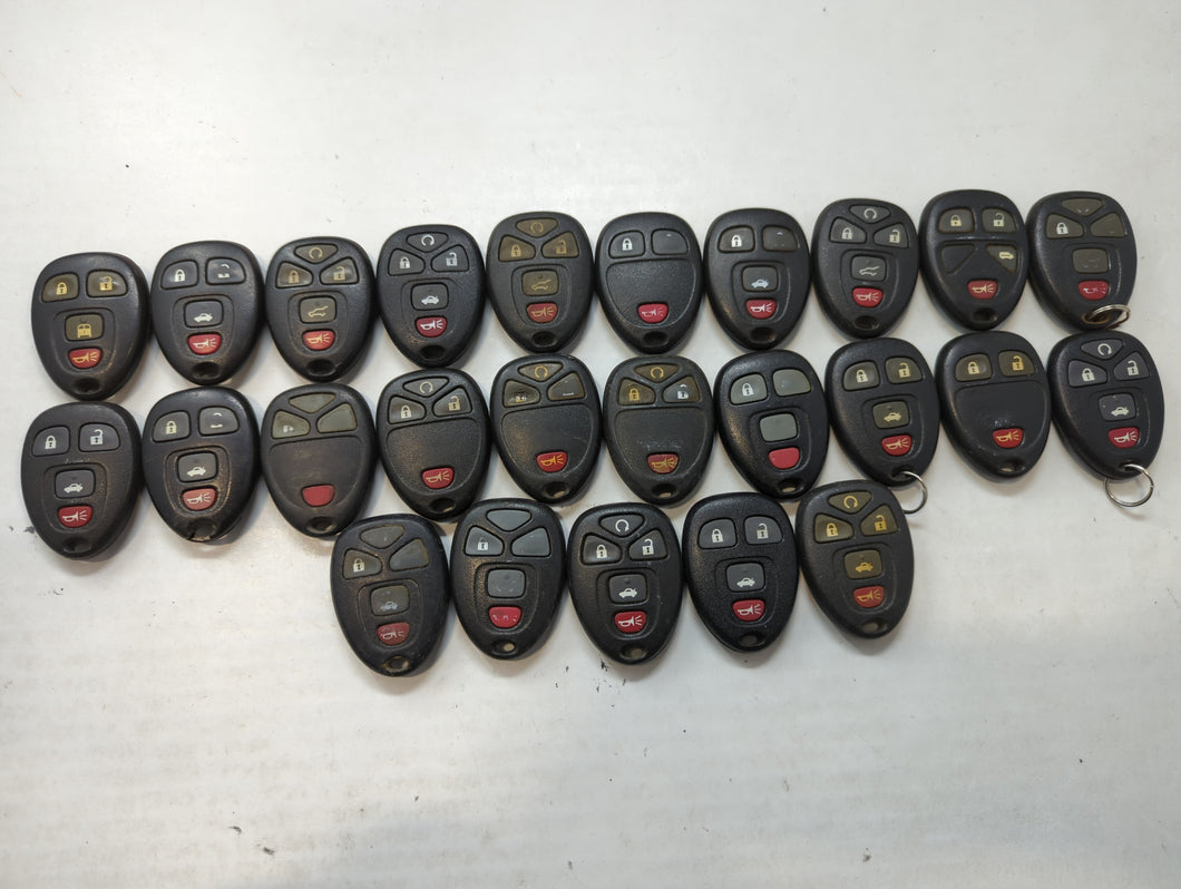 Lot of 25 Chevrolet Keyless Entry Remote Fob OUC60270 | OUC60221 MIXED