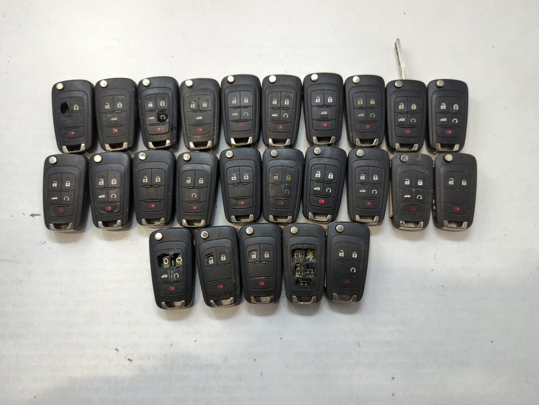 Lot of 25 Chevrolet Keyless Entry Remote Fob MIXED FCC IDS MIXED PART